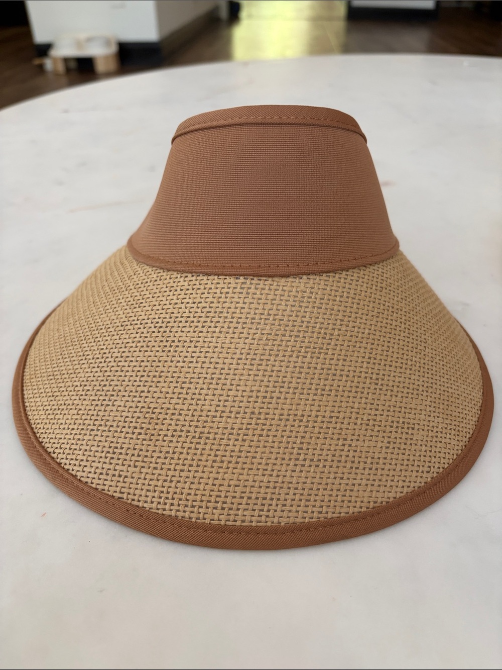 Cole Haan Women’s Straw Sun Visor - Tan